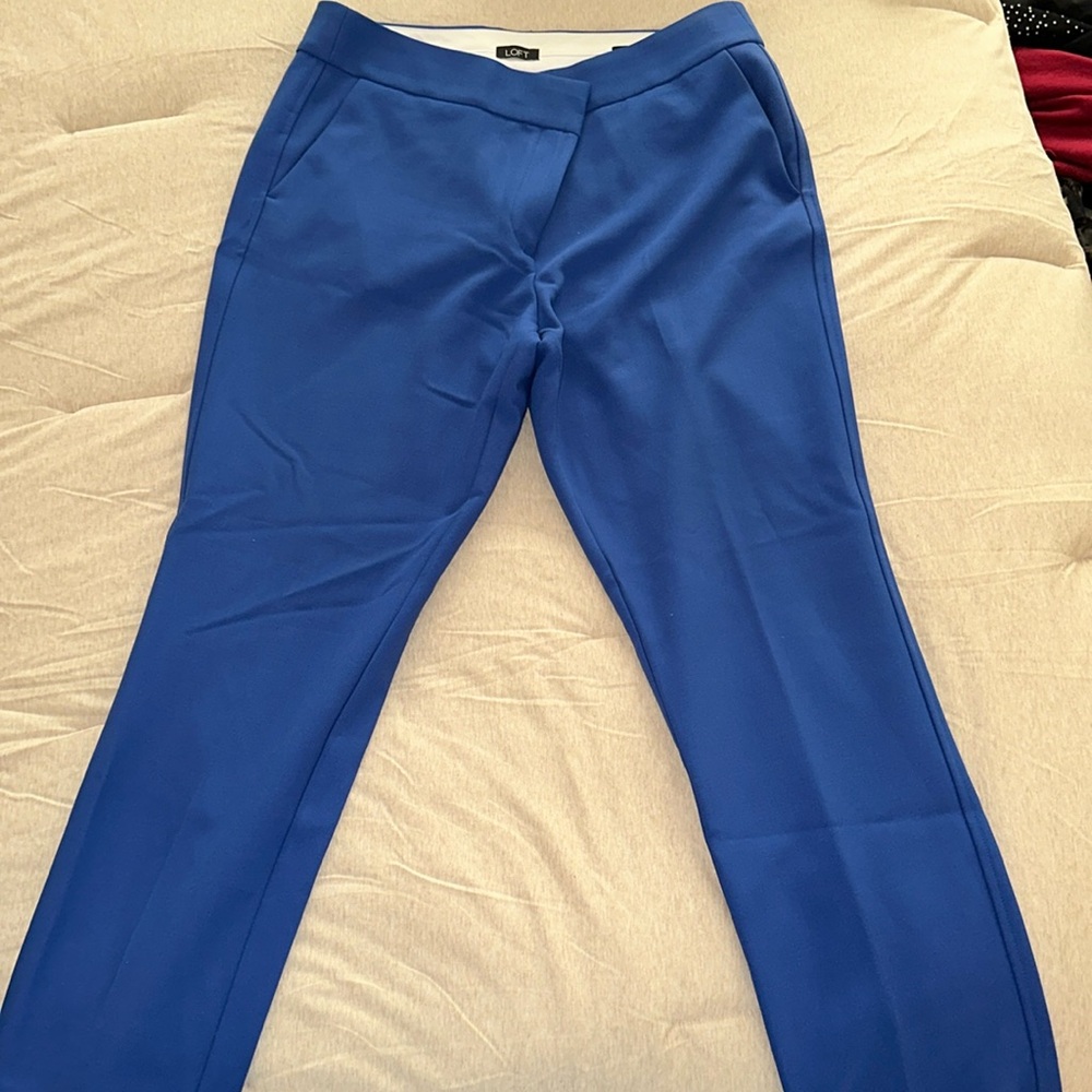 Loft Blue Dress Pants Size 12. Worn once.